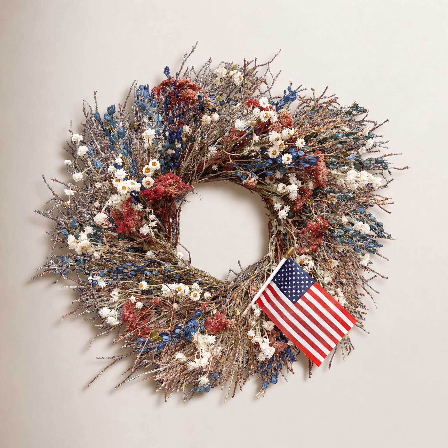 Independence Day Handcrafted Wreath, 26" W x 26" H x 6" D