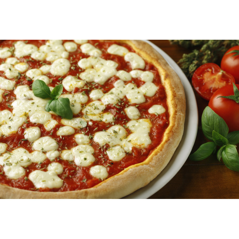 Italian Cheese Pizza - Wrapped Canvas Print, 61cm H x 91cm W x 3.8cm D