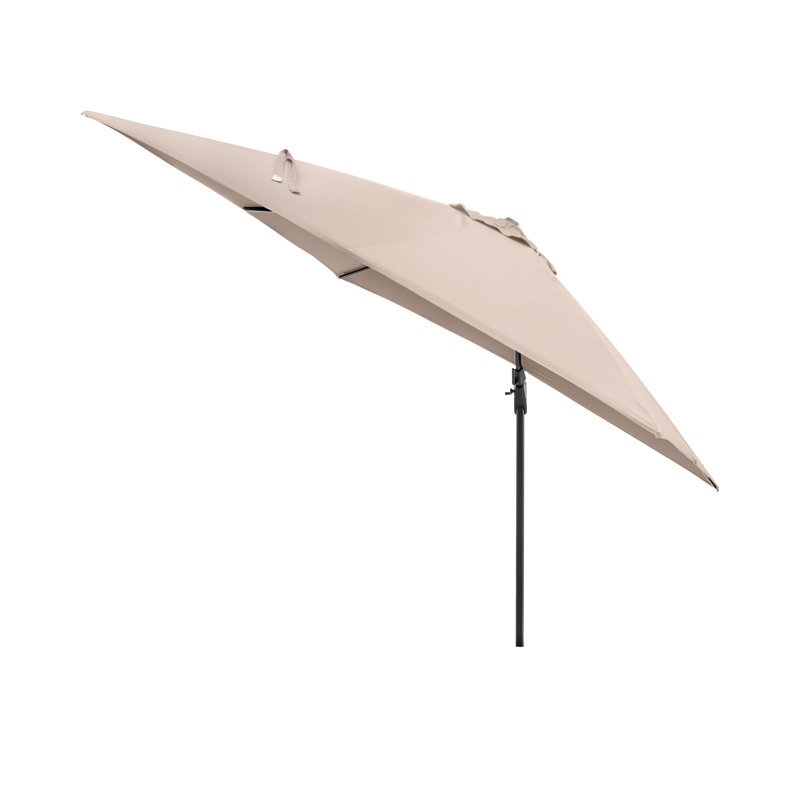 Aariyana 3m Square Parasol, Anthracite, Brown
