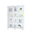 Glass Display Cabinet With 4 Shelves Extra Large, Curio Cabinets For Living Room, Bedroom, Office Floor Standing Glass Bookshelf, Quick Installation-76558300