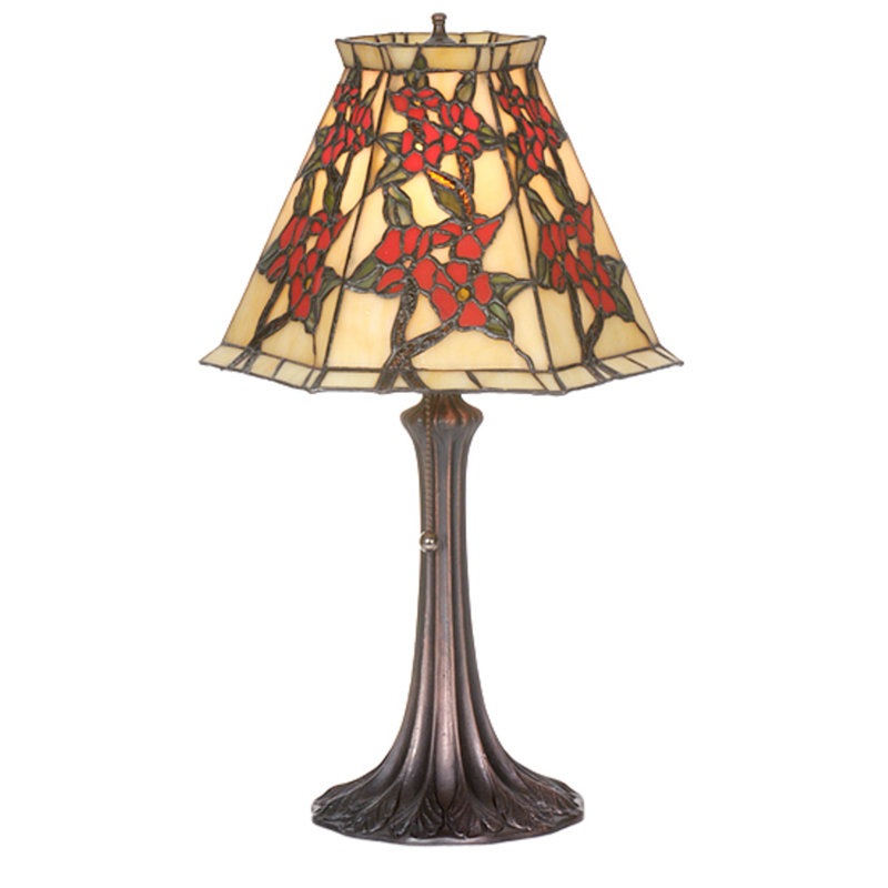 19" High Japanese Peony Accent Lamp
