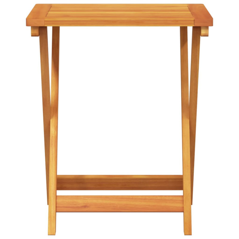 Arletta 50cm Solid Wood Rectangular Portable Folding Table
