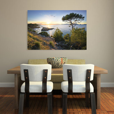 Reproduction d'art mural paysage méditerranéen abstrait paysage côtier