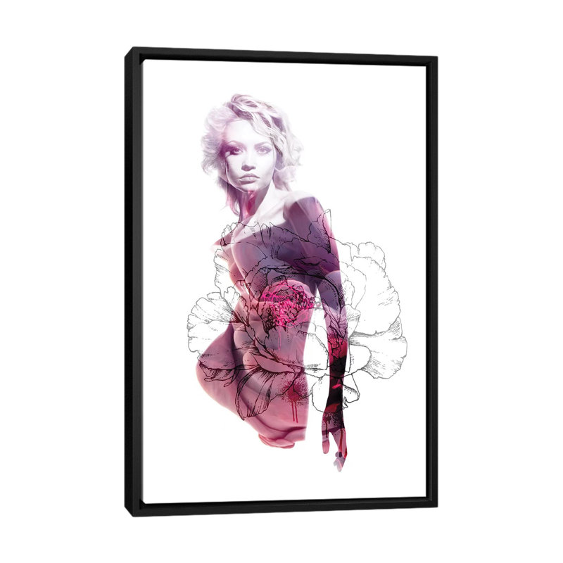 «Welcome II», reproduction sur toile, H 26 po x l 18 po x P 1,5 po, Toile avec cadre noir