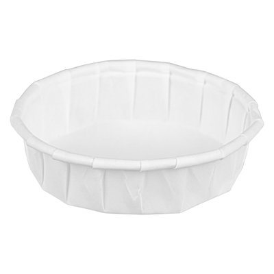 Restaurantware-Sustain 1 Ounce Portion Cups, 2000 Disposable Condiment Cups - Compostable, Versatile, White Paper Sample Food Cups, Stylish, For Serving Dips, Jams, Sauces, Nuts, And More