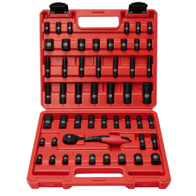 51-Piece 1/4" Drive Impact Socket Set