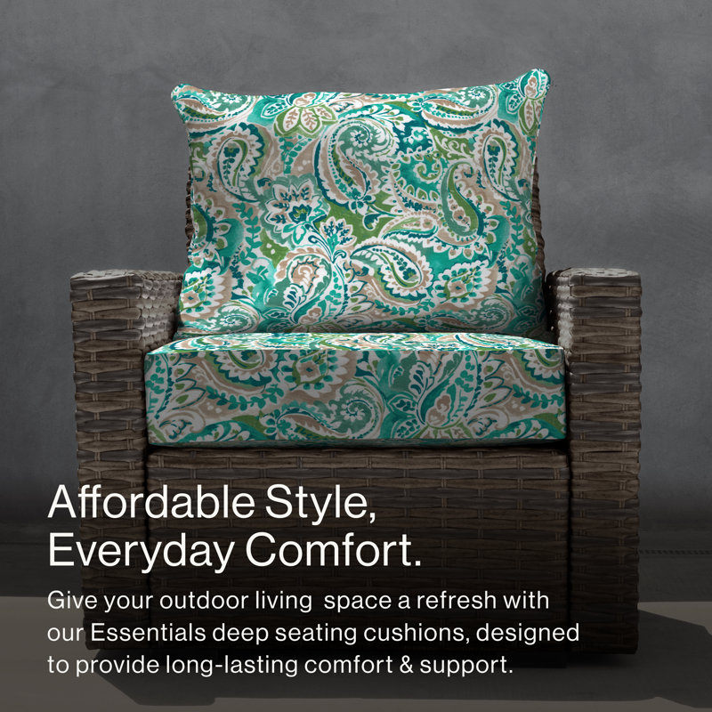 Ensemble de coussins d'extérieur à assise profonde Meridian - Design confortable, durable et résistant aux intempéries