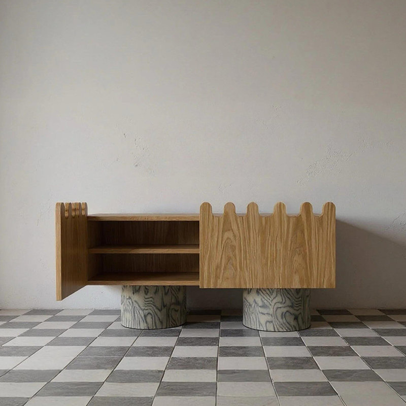 Console en bois massif de style chinois