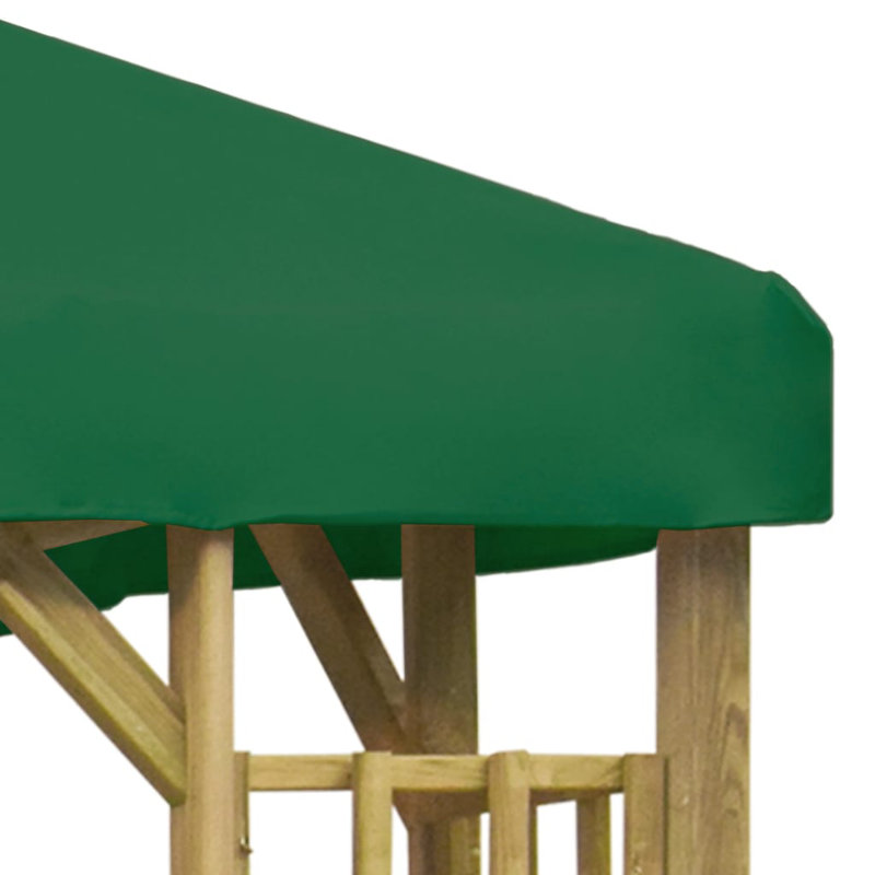 Harumi 3m x 3m Solid Wood Party Tent, Green