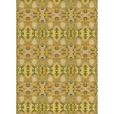 Tapis jaune en laine touffeté à la main Greiner