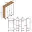 Berend 4 Door Manufactured Wood Wardrobe-1318467466