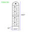 Ensemble de 2 treillis de jardin en métal 86,7 po x 19,7 po antirouille pour plantes grimpantes, support de fleurs extérieur noir