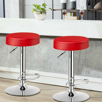 Dawer Swivel Upholstered Adjustable Height Counter Stool with Metal Frame