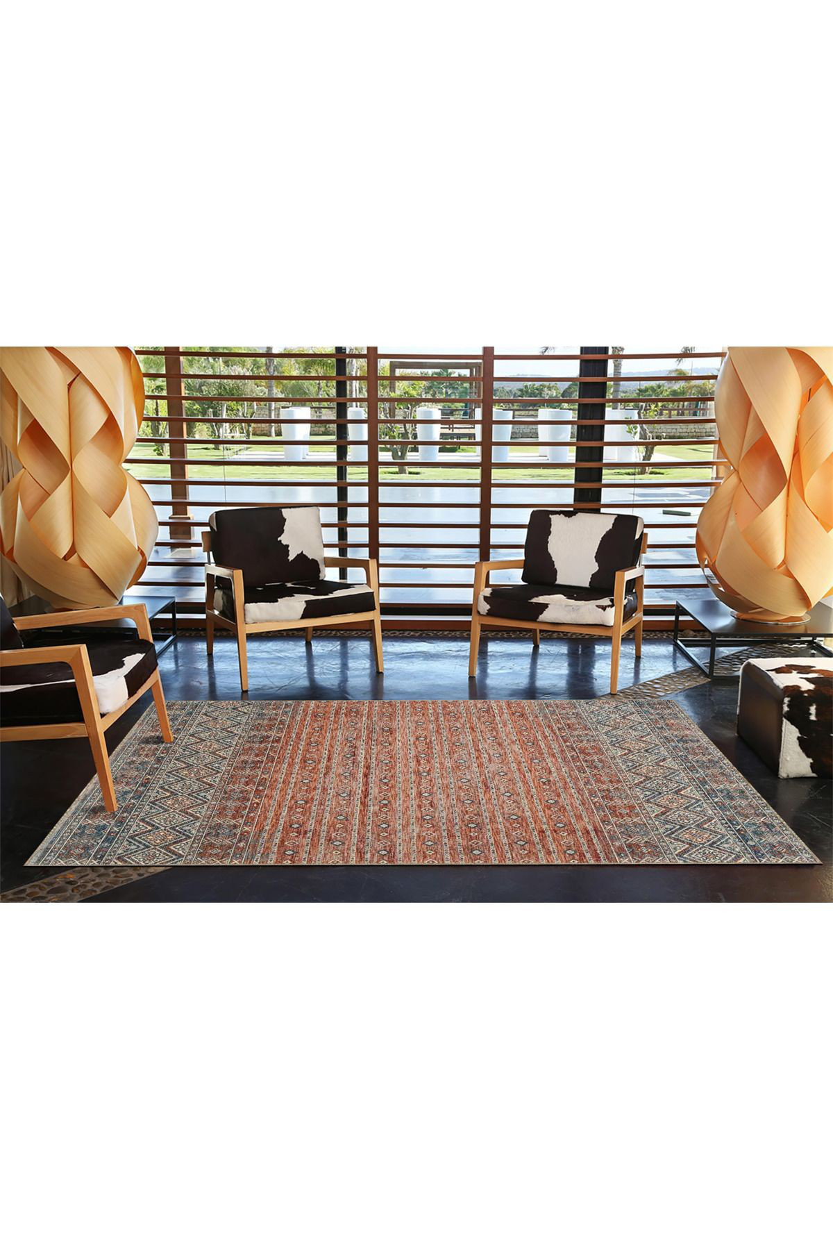 Corrigan Studio Modern Patterned Woven Base Rug - Wayfair Canada