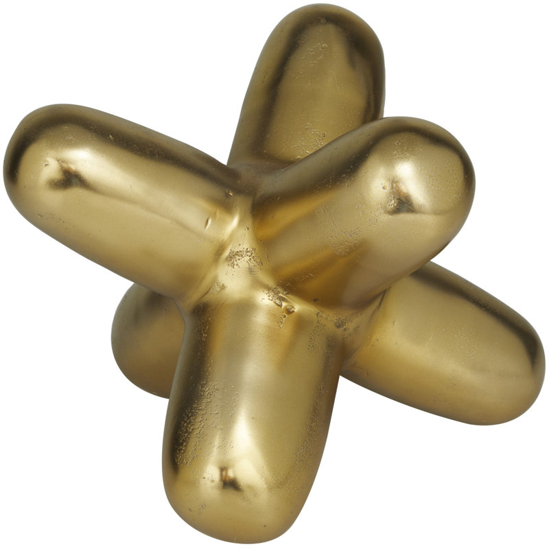 Sculpture Cole and Gray, Or, H 7,75 po x l 9,9 po x P 9,8 po
