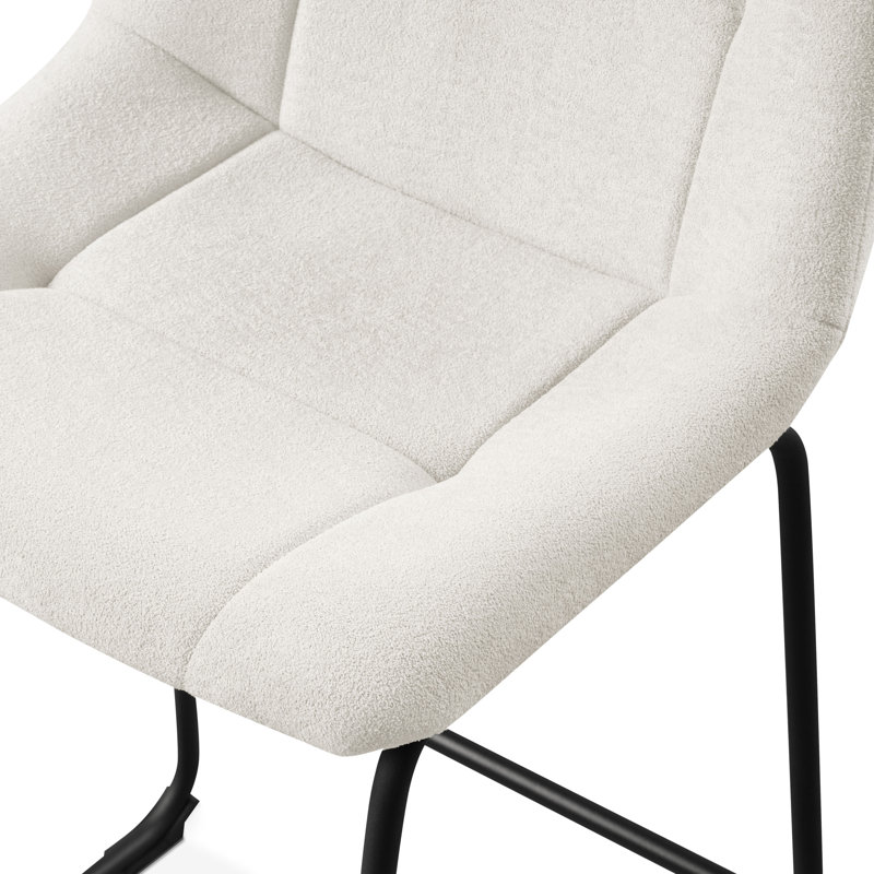 Bexhill Chenille Counter Height Chair, White