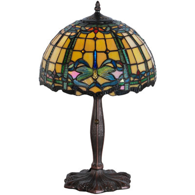 19" High Dragonfly Trellis Accent Lamp