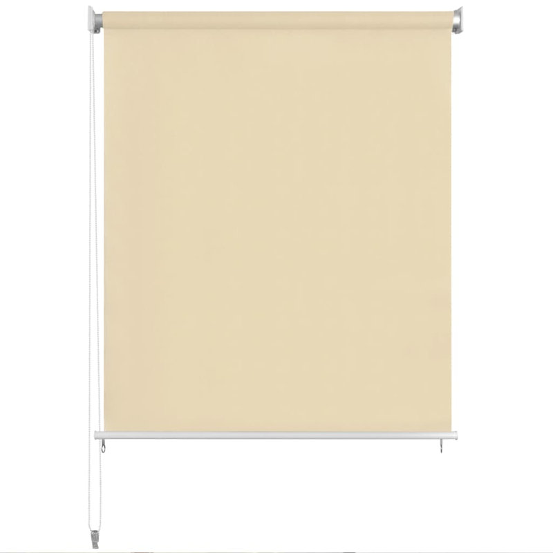 Store à enroulement à enroulement avec cordon de traction, Crème, crème, L 47,2 po x L 55,1 po