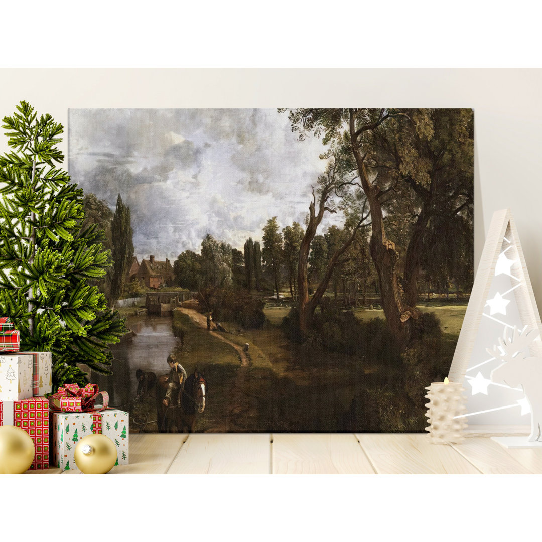 John Constable, The Hay Wain Canvas Wall Art, Gallery Wrapped, Archival Quality Print, Ready to Hang, English Landscape Painting