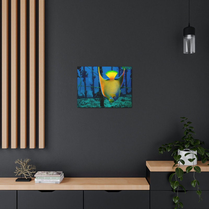 Art mural reine ange poisson horizontal, H 11 po x l 14 po