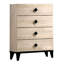Commode en bois avec 5 tiroirs gris-1203676889