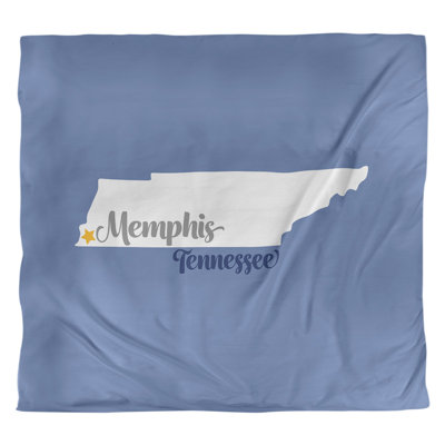Housse de couette réversible simple Memphis Tennessee
