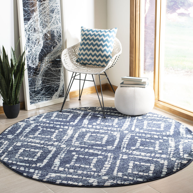 Sherburne Performance Geometric Rug, Round 4'