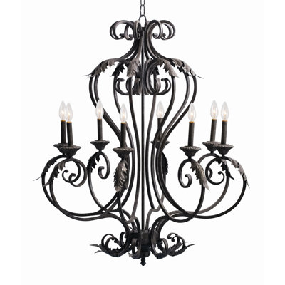 Lustre traditionnel / classique à 8 lumières Josephine
