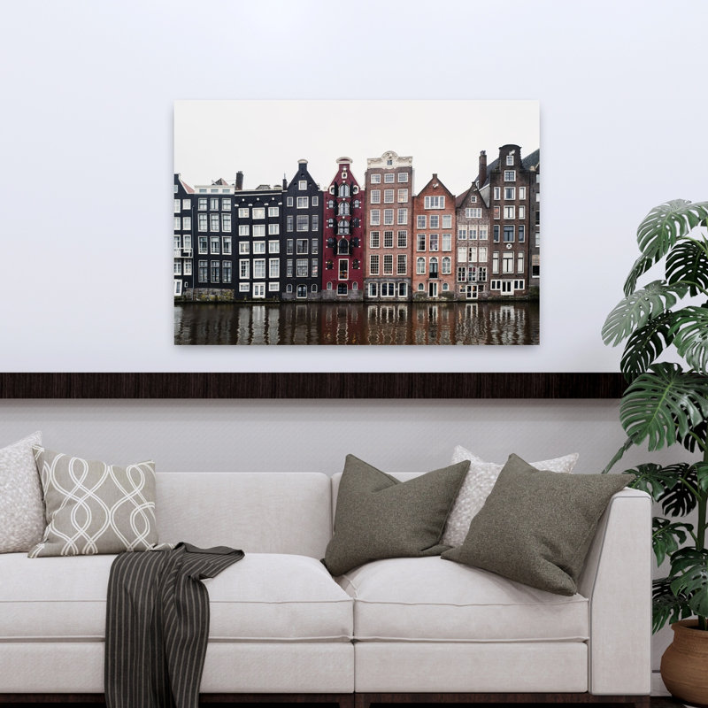 Art mural contemporain Amsterdam, H 48 po x l 32 po