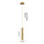 luminaire suspendu à cylindre simple 1 lumières Edmont-2094819045