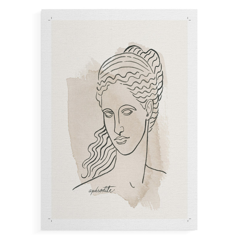 Bustes grecs V - impression sur toile seulement - non encadrée, H 18 po x l 12 po