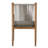 Pacifica Dining Arm Chair Natural Teak/Rope/Brass-113370404-113370882