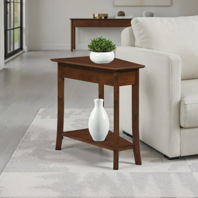Sonora Wedge End Table with Shelf