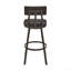 Tabouret de comptoir pivotant en métal brun avec similicuir brun-164323672-164323676-164323678