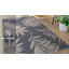 Tapis intérieur / extérieur bleu / gris / ivoire à motif floral Dowd-786986062