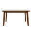 Table de salle à manger en bois massif, design minimaliste pour la salle à manger ou le salon-450891714