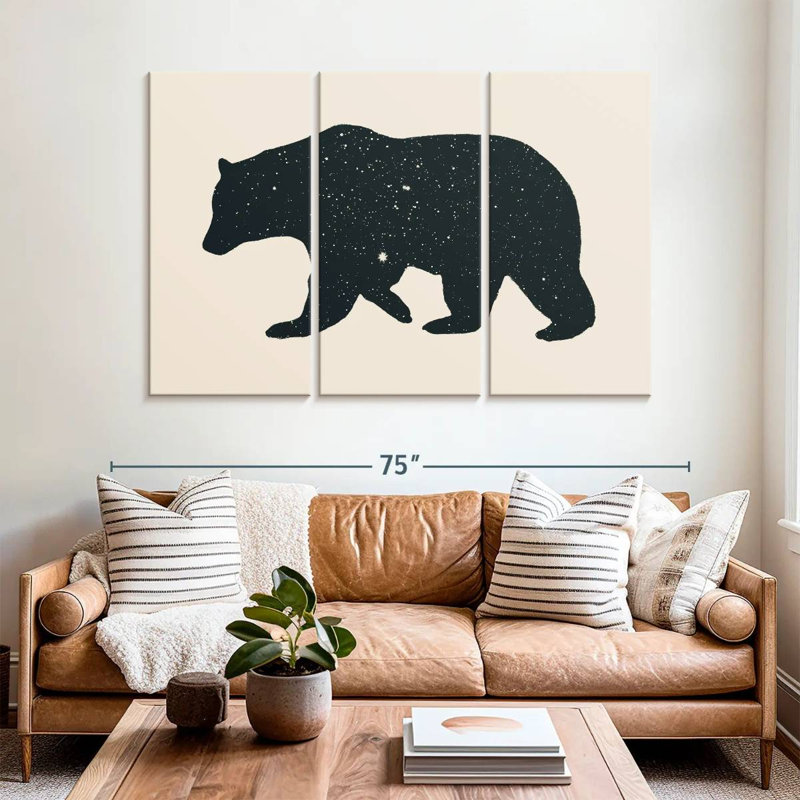 Bar Bear, 42" H x 65" W