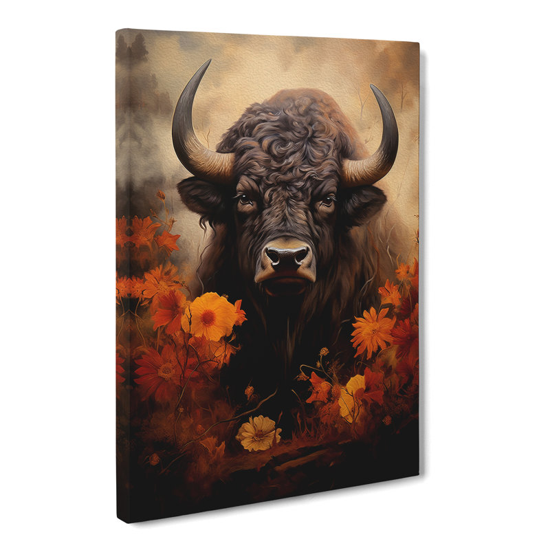 Buffalo Romanticism - Wrapped Canvas, 50cm H x 35cm W x 3cm D