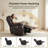 Dual-Motor Swivel Glider Power Recliner With Massage And Heat, LED Light Strips-1270625836