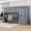 Lit escamotable simple 6 tiroirs avec garde-robe, tablettes, armoire et bureau-1418301095
