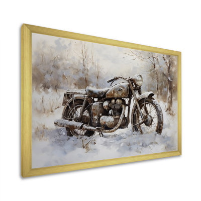 " Old Rustic Bike In Winter "