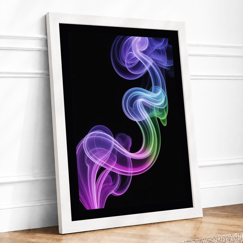 Neon Flow Modern - Print, A3 - 42.0 x 29.7 cm, White