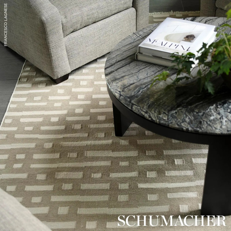 Abstract Ikat Indoor/Outdoor Rug, Rectangle 10' x 14'