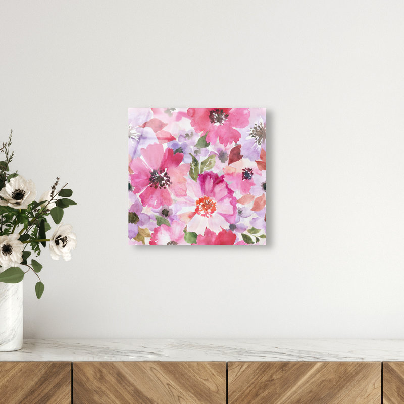 Morning Blossoms Canvas Floral & Botanical Print by Oliver Gal, 12"H x 12"W, High-Gloss Acrylic Print