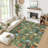 Modern Area Rugs Flower Accent CarpetNon-Slip Area Rug Farmhouse Throw Rugs for BedroomLiving RoomOffice-30811325-30811463