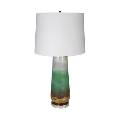 D16x30" Glass Table Lamp