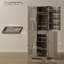 Armoire de cuisine 72 po, armoire de rangement Farmhouse, gris