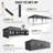 10' X 30' Pop Up Canopy Tent With 8 Removable Sidewalls, Waterproof Gazebo With Mosquito Netting, Easy Setup Instant Shelter For Patio, Backyard & Party, Black-126699440-126699442