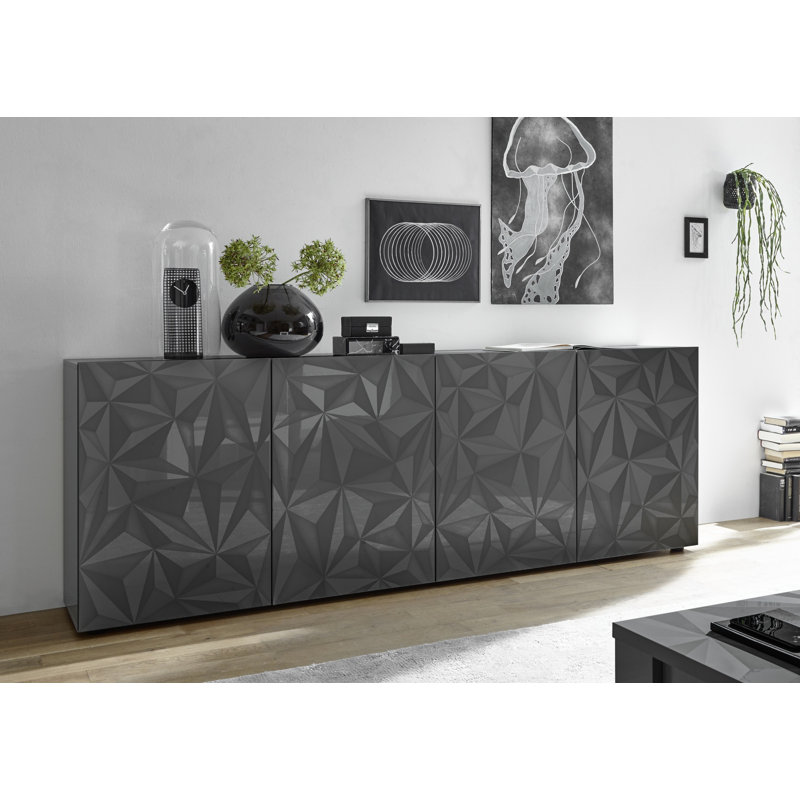 Bromborough 241 Cm Wide Sideboard, Dark Grey
