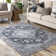 Tapis bleu marine oriental